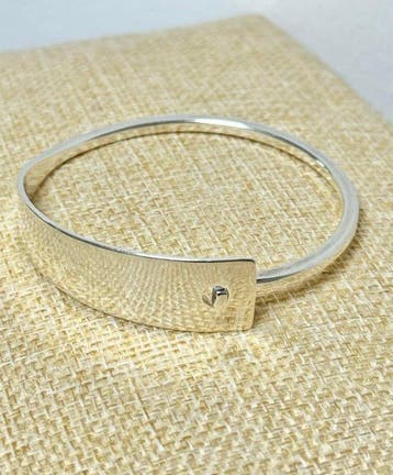 Zilver, Avant Garde Flat - Armband - Frankrijk, 800/1000, Antiek en Kunst