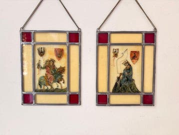 Glas-in-loodraam (2) - 1950-1960 - Raamhangers