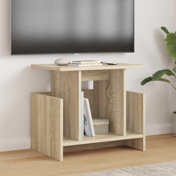 vidaXL TV-standaard 2 st Sonoma Eiken Bewerkt hout, Huis en Inrichting, Kasten | Televisiemeubels, Minder dan 50 cm, Verzenden