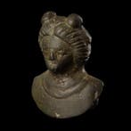 Galloromaans Brons Bust, of Diana, Antiek en Kunst