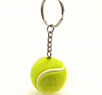 Tennis sleutelhanger, Sport en Fitness, Tennis, Verzenden, Nieuw, Overige typen, Overige merken