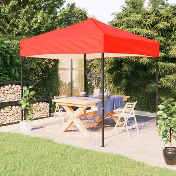 vidaXL Partytent inklapbaar 2x2 m rood, Verzenden, Nieuw, Partytent
