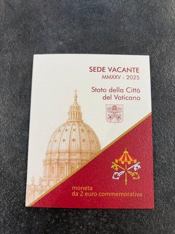 Vaticaan. 2 Euro 2025 Sede Vacante (Zonder minimumprijs)