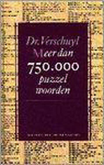 Meer dan 750.000 puzzelwoorden - Verschuyl, Verzenden, Gelezen