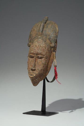 Een houten masker - Baule - Ivoorkust (Zonder minimumprijs)