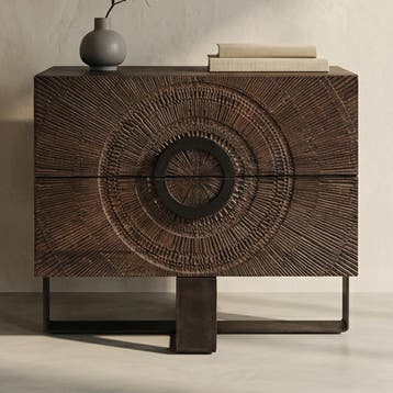 *WOONWINKEL* Tower Living Padua Unieke Ladenkast Mangohout, Verzenden, Nieuw