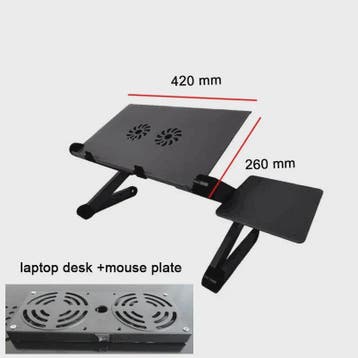 Verstelbaar Laptoptafel Bureau met Muisplank - Ergonomisch &, Verzenden, Nieuw