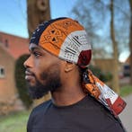Durag / Du-rag / Do-rag / Bandana - Unisex - Donkerbruin Bog, Ophalen of Verzenden, Nieuw