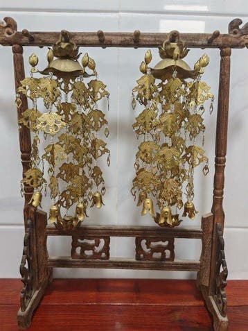 Decoratief ornament (2) - Een paar lotusvormige
