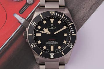 Tudor Pelagos LHD 25610TNL Titanium 2019 Full Set, Overige merken, Overige materialen, Gebruikt, Polshorloge