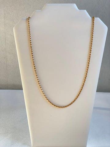 Halsketting - 18 karaat Geel goud - Lange halsketting,, Sieraden, Tassen en Uiterlijk, Nieuw