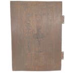 Mitsuya - Antieke Japanse houtsnede-bord - Mitsuya-wijnmerk