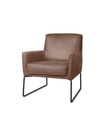 Fauteuil Bach - fauteuils - Taupe, Nieuw, Leer