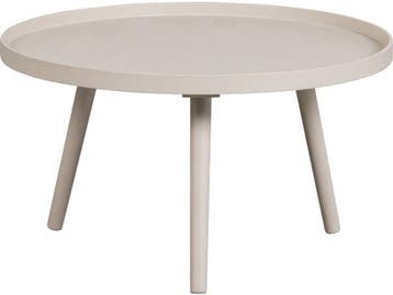 Veiling - Woood Mesa Bijzettafel L Beige 34x60x60 cm, Nieuw