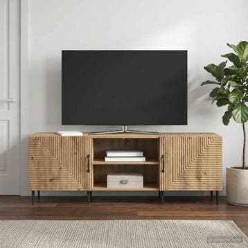 vidaXL TV-kast 150 x 31 x 50 cm Artisanaal eiken Bewerkt, Minder dan 50 cm, Verzenden, Nieuw, Minder dan 100 cm
