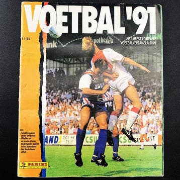 1990/91 Panini Original Panini Sticker Album  Voetbal 91, Nieuw
