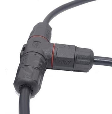 Waterdichte draad connector - T splitter - schroefdraad beve, Ophalen of Verzenden, Nieuw, Kabel of Snoer