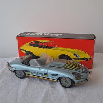 Lendület Autó - Blikken speelgoedauto - Sport Lady -, Antiek en Kunst, Antiek | Speelgoed