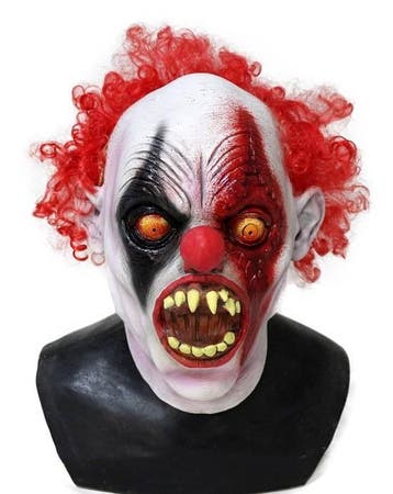 Horror Clown masker Scar, Verzenden, Nieuw