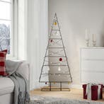 vidaXL Kerstdecoratie kerstboom 150 cm metaal zwart, Diversen, Kerst, Verzenden, Nieuw