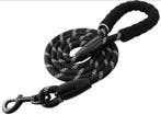 Hondenriem - 5 meter - Zwart reflecterend - Met, Dieren en Toebehoren, Ophalen of Verzenden, Nieuw
