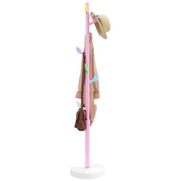 vidaXL Kapstok 172 cm gepoedercoat ijzer roze, Verzenden, Nieuw