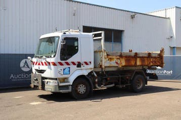 Veiling: Vrachtwagen Kipper Renault Midlum 180 Diesel 215pk, Renault, Wit, BTW verrekenbaar, Handgeschakeld
