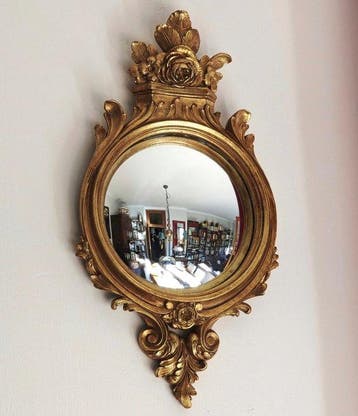 Wandspiegel- Heksenoog / Butler - Glas, Hars - Barokke, Antiek en Kunst