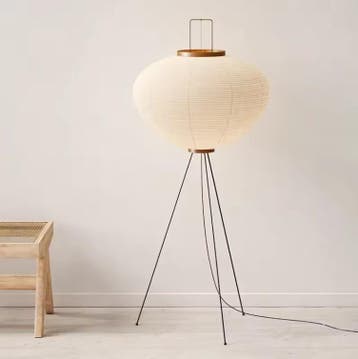 Japanse rijstpapier vloerlamp – Wabi Sabi staande lamp vinta, Huis en Inrichting, Lampen | Vloerlampen, Verzenden, Nieuw