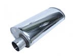Demper 76mm ovaal 220/140mm 500mm lang RVS Simons Turbo, Ophalen of Verzenden, Nieuw