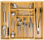 2dekans | Budu Uitschuifbare Bamboe Bestekbak #50 (50 cm, Ophalen of Verzenden, Zo goed als nieuw