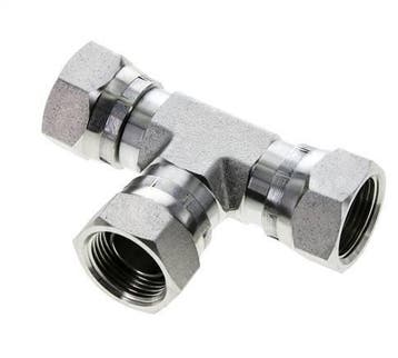 T-koppeling G3/4 Binnendraad Staal hydrauliek 175 bar, Verzenden, Nieuw