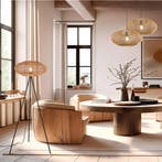 LED Vloerlamp - Trion Eddie - E27 Fitting - Rond - Mat Zwart, Huis en Inrichting, Lampen | Vloerlampen, Ophalen of Verzenden, Nieuw