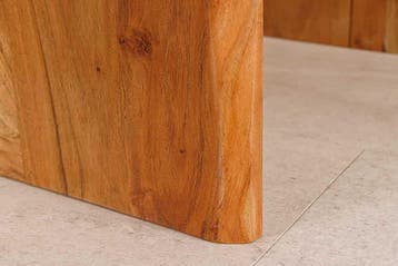 Set van 2 bijzettafels MAMMUT 55cm bruin massief acaciahout, Huis en Inrichting, Ophalen of Verzenden, Nieuw