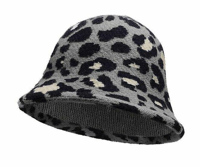 Bucket Hat Hoedje – Panterprint - Soft – One Size – Grijs, Kleding | Dames, Hoeden en Petten