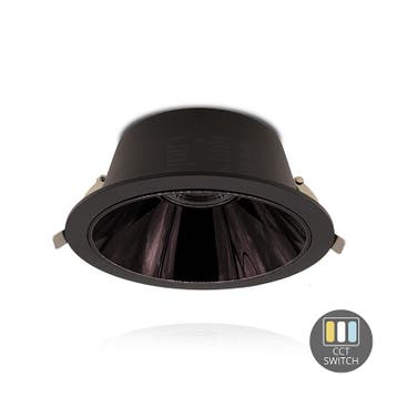 LED DOWNLIGHT | LUMEA | CCT-SWITCH | Ø130MM | 16W | ZWART, Nieuw