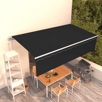 vidaXL Luifel automatisch uittrekbaar met rolgordijn 6x3 m, Verzenden, Nieuw