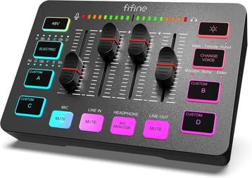 Podcast Mixer PC | 46% Korting | Professioneel, Ophalen of Verzenden, Zo goed als nieuw, Minder dan 5 kanalen, Microfooningang