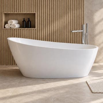 Ligbad Andes  170 x 75 x 58 cm Vrijstaand Bad wit, Verzenden, Nieuw, Bad