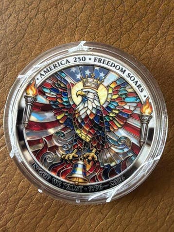 wereld. 250th Anniversary Freedom USA 24g (Zonder
