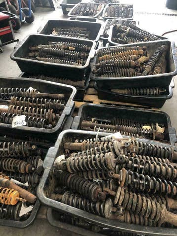 Schokbrekers, wielophanging, chassis delen Brommobiel, Gebruikt, Ligier