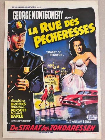 George Montgomery. - La Rue des pécheresses, Nieuw