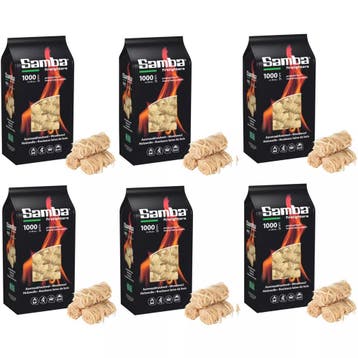 Samba aanmaakwokkels en aanmaakkrullen 6 kilo (ca 480 stu..., Tuin en Terras, Ophalen of Verzenden, Nieuw