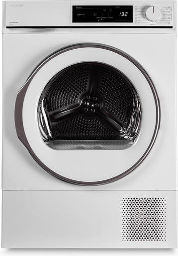 Sharp KD-NHA8S6GW3-BX - Warmtepompdroger - 8 kg - 65 dB, Witgoed en Apparatuur, Wasdrogers, Ophalen of Verzenden, Zo goed als nieuw