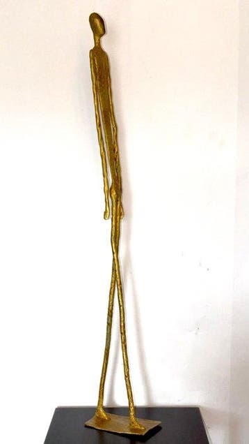 Abdoulaye Derme - sculptuur, “Lhomme silencieux” - 78.5 cm