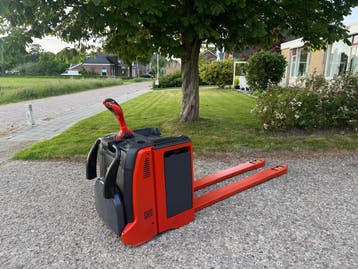 Nette Linde palletwagen type T20AP 2000kg 2 meter lepels, Linde, Verzenden, Palletwagen, Elektrisch
