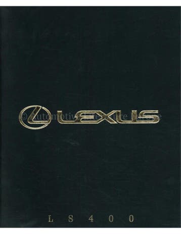 1992 LEXUS LS400 BROCHURE NEDERLANDS, Nieuw, Author