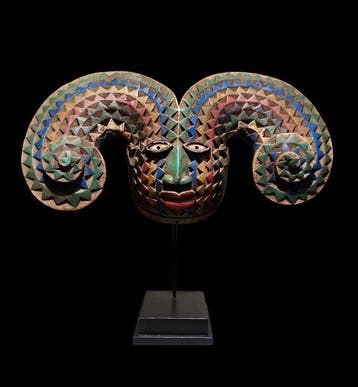Prachtige helm - Yoruba - Nigeria (Zonder minimumprijs)