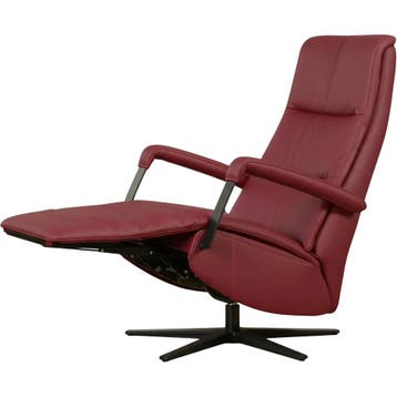 Leren relaxfauteuil met hartbalans Core - Massif Rubino, Bohemian, Industrieel, Modern, Scandinavisch, Nieuw, Ophalen of Verzenden