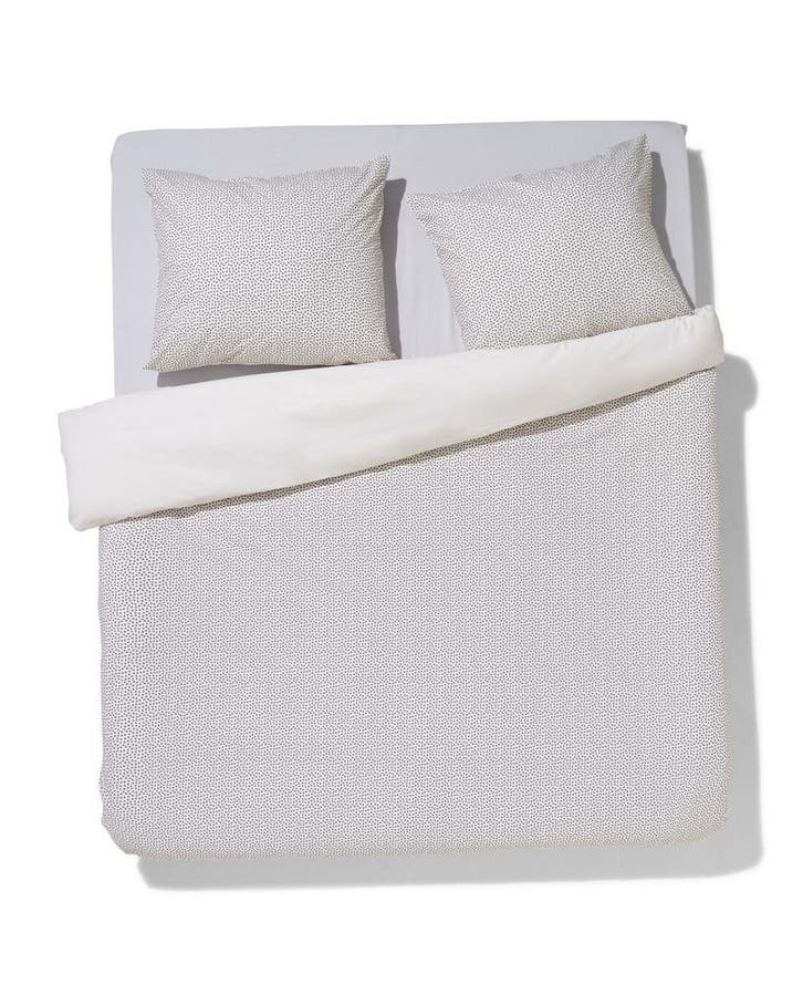 HEMA Dekbedovertrek 200x200/220cm zacht katoen stipjes, Huis en Inrichting, Slaapkamer | Beddengoed, Nieuw, Verzenden